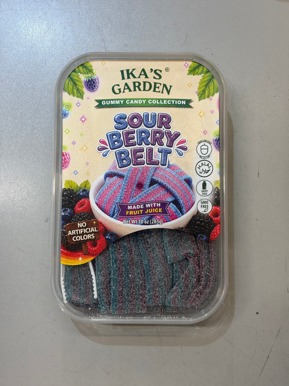 Ika’s Garden Gummy Sour Berry Belts (283g) (Gluten Free!)