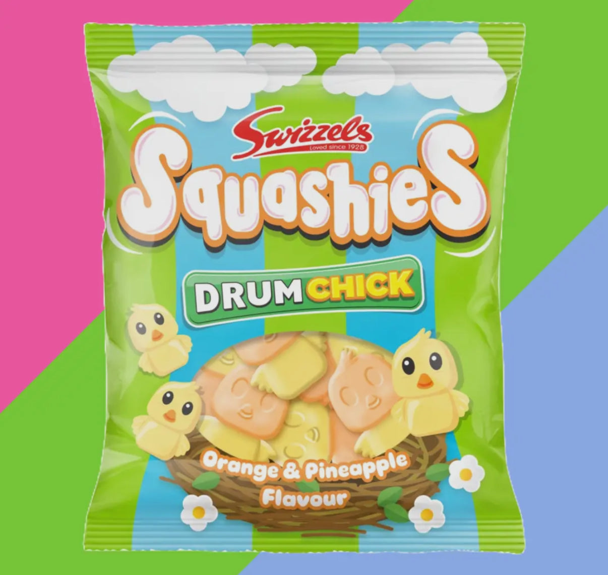 Swizzles Squashies Drumstick Original Orange & Pineapple Flavor (120g)