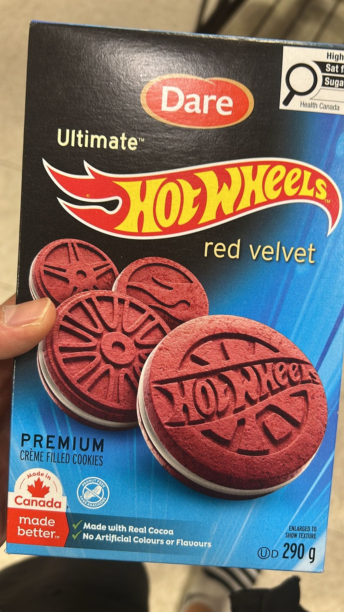 Hot Wheels Red Velvet Cookies (290g) NO fake food dyes! Peanut Free