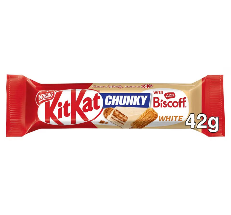 KitKat Chunky White Chocolate Lotus Biscoff (42g)