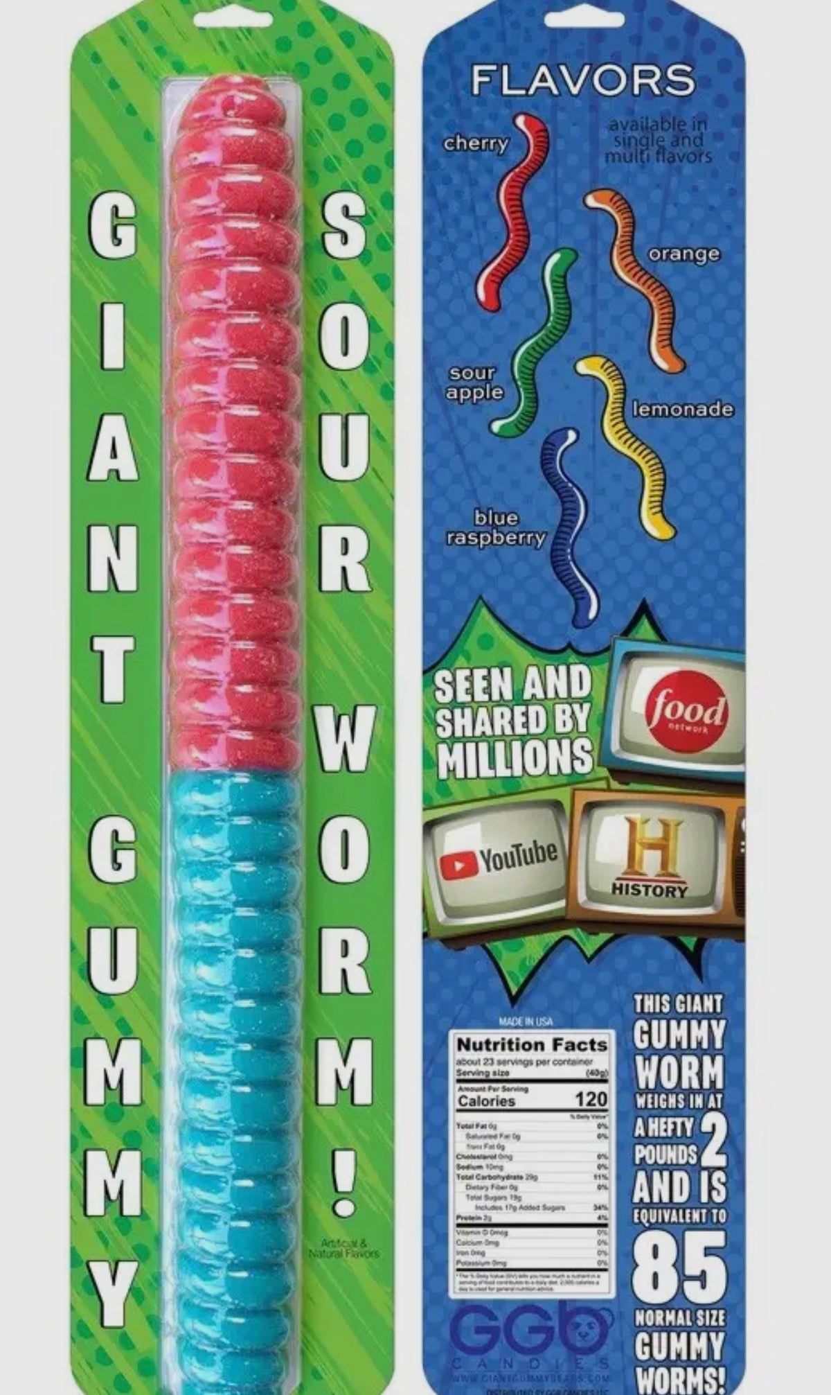 Giant Gummy Sour Worm!!!! (2 POUNDS!!!)
