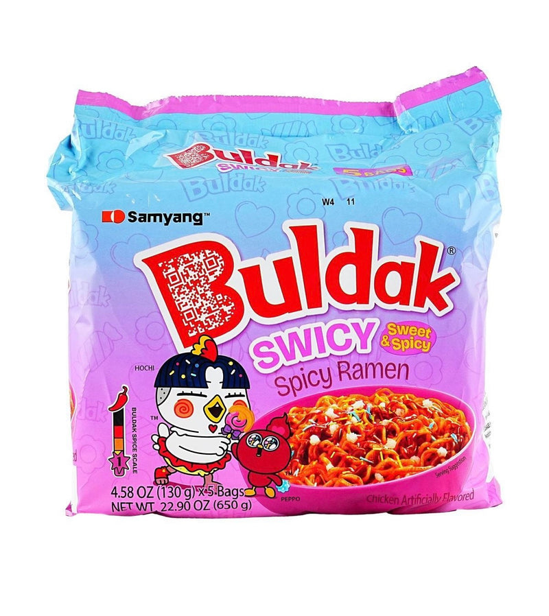 Buldak Sweet & Spicy Ramen “Swicy” 5 Pack! (650g)