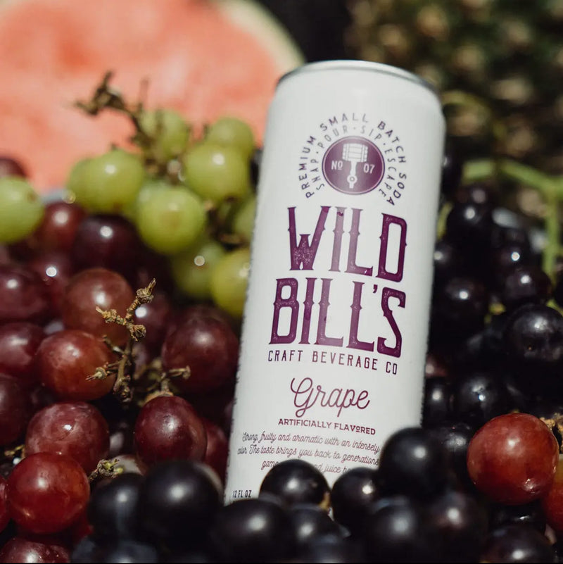 Wild Bills Grape Pure Cane Sugar Soda!! (12oz)