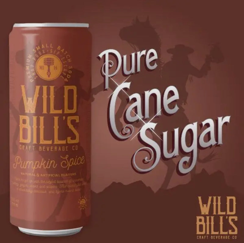 Wild Bills Pumpkin Spice Pure Cane Sugar Soda!! (12oz)