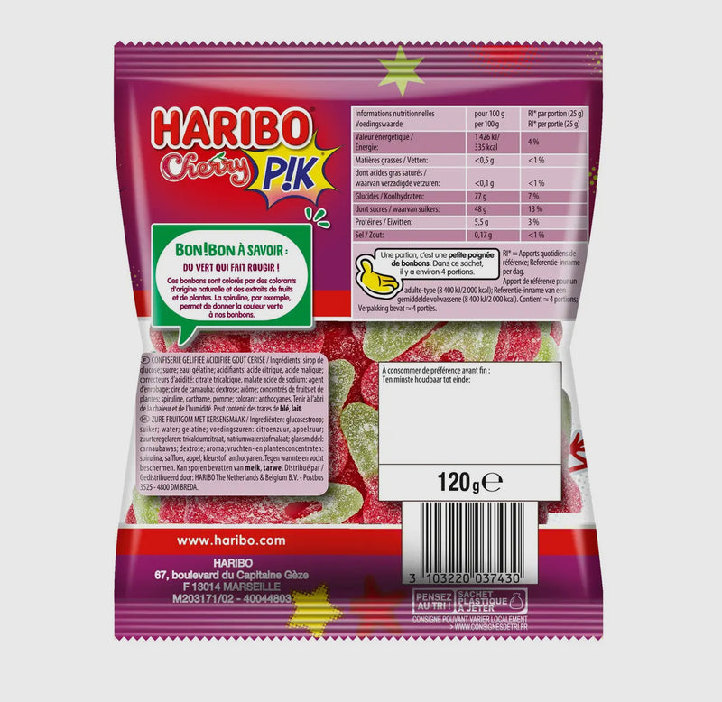 Haribo Sour Cherry (120g)