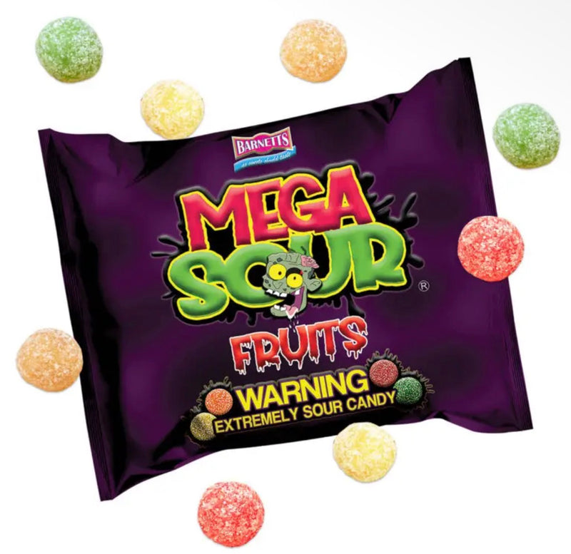 Barnetts Mega Sour Fruits Candy (104g) Vegan & Gluten-Free!