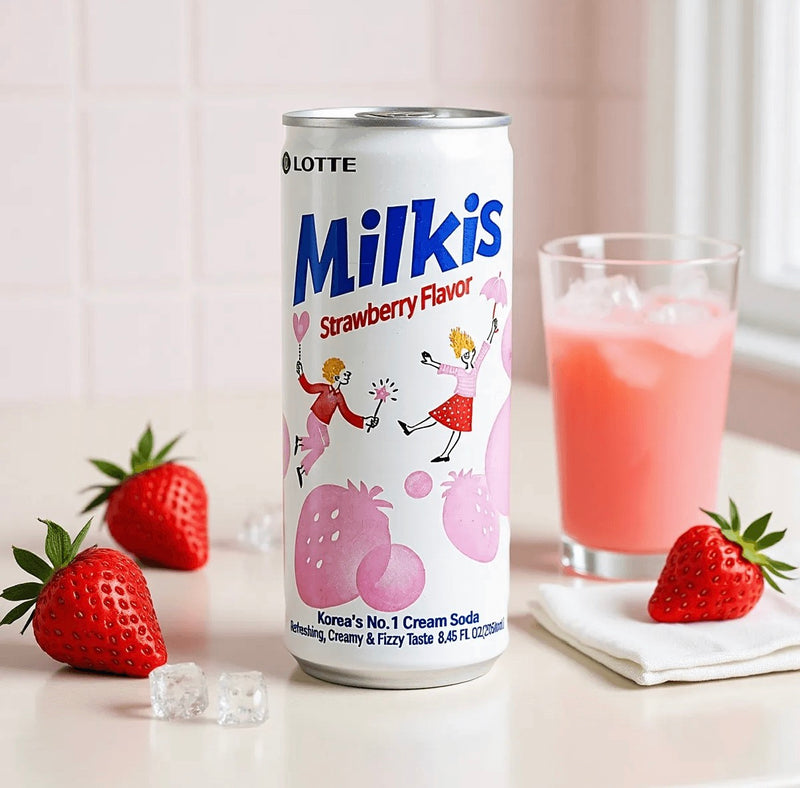 Milkis Strawberry Soda (8.45oz)
