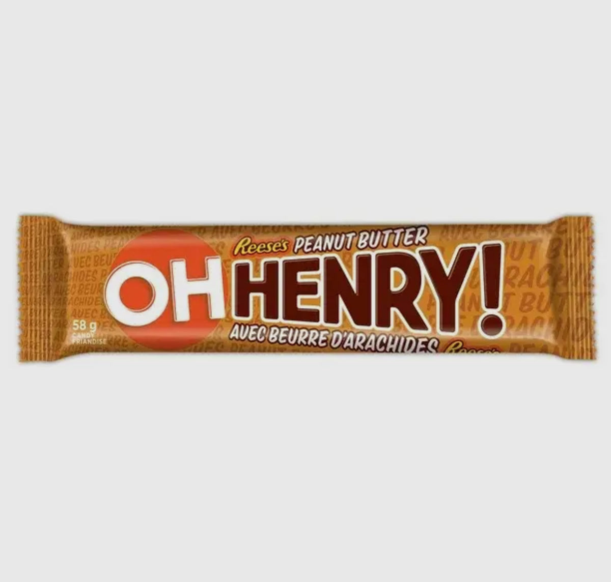 Oh Henry! Reeses Peanut Butter Chocolate Bar (58g)