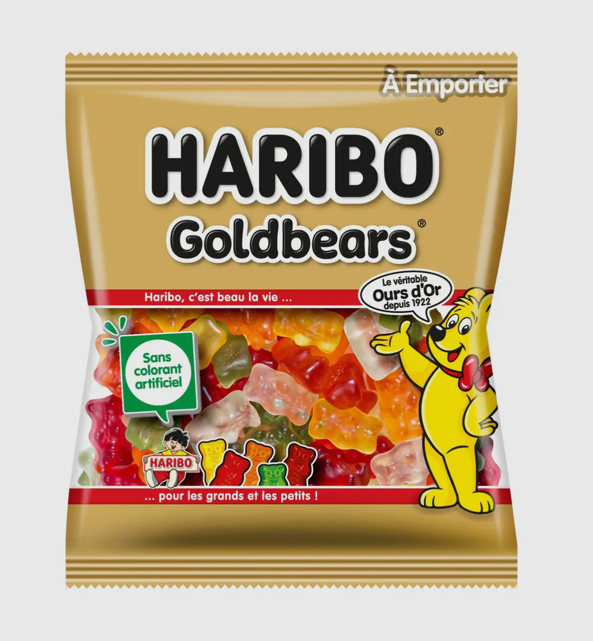Haribo Goldbears Gummy Bears with Real Fruit Juice! (120g)
