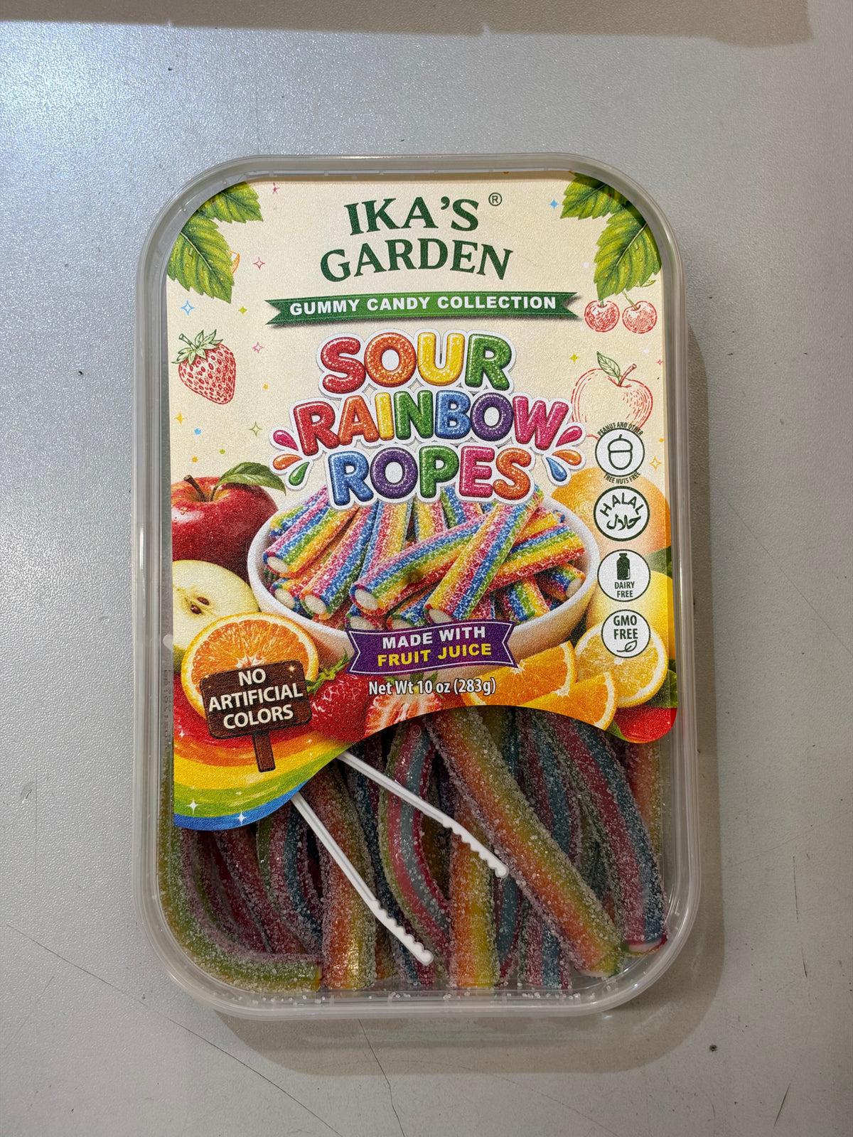 Ika’s Garden Sour Rainbow Ropes (283g) (Gluten Free!)