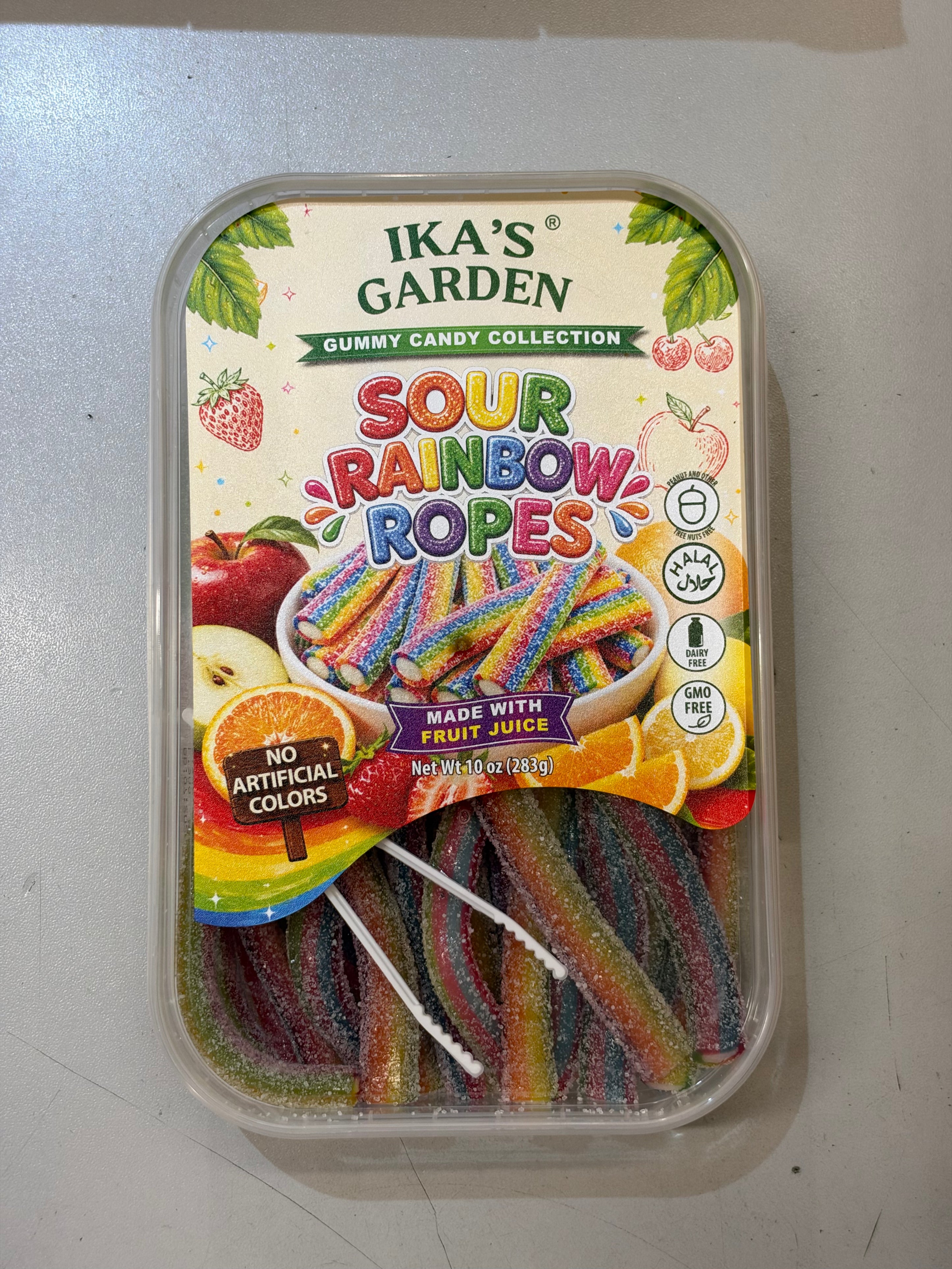 Ika’s Garden Sour Rainbow Ropes (283g) (Gluten Free!)