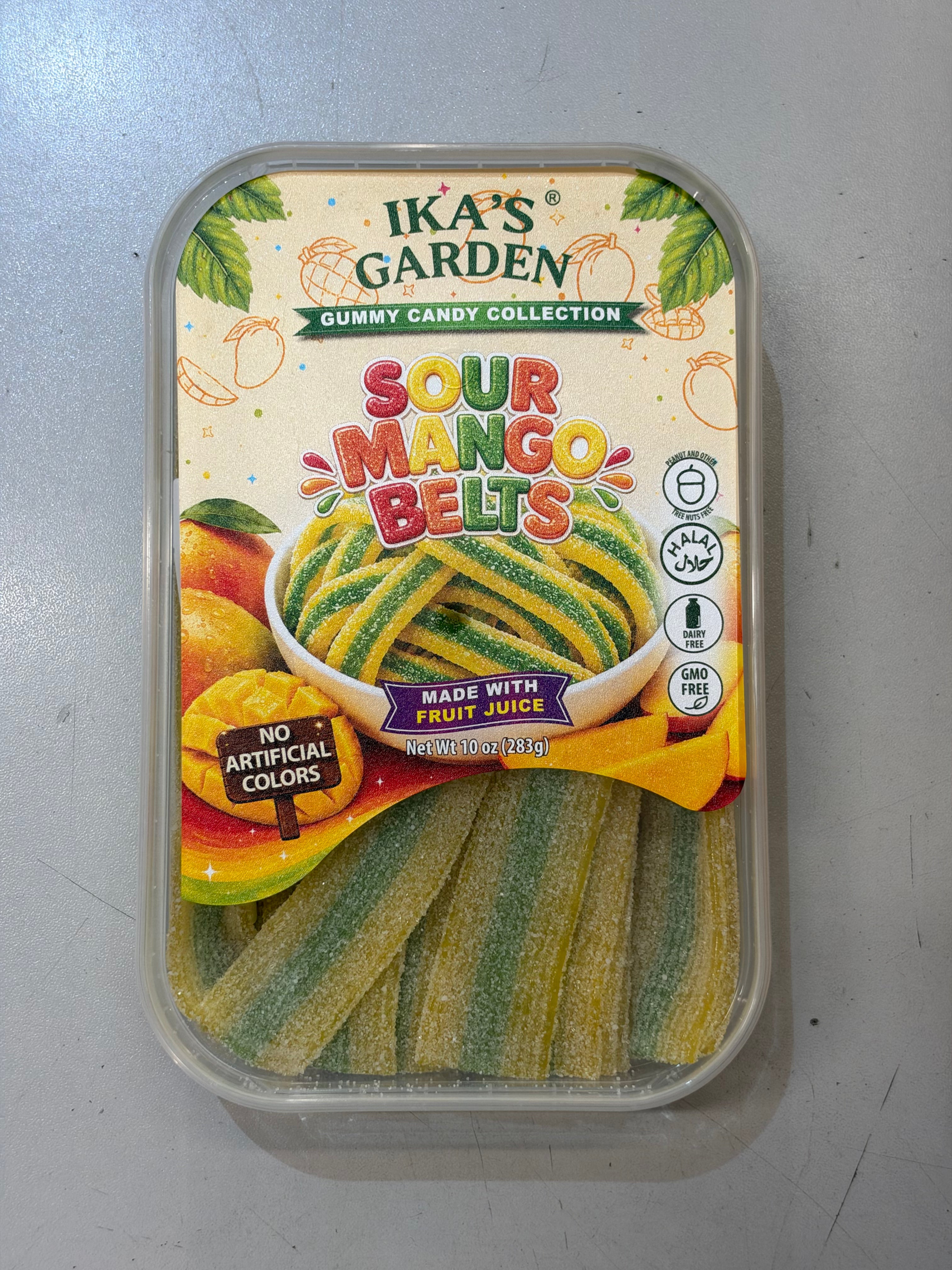 Ika’s Garden Sour Mango Belts (283g) (Gluten Free!)