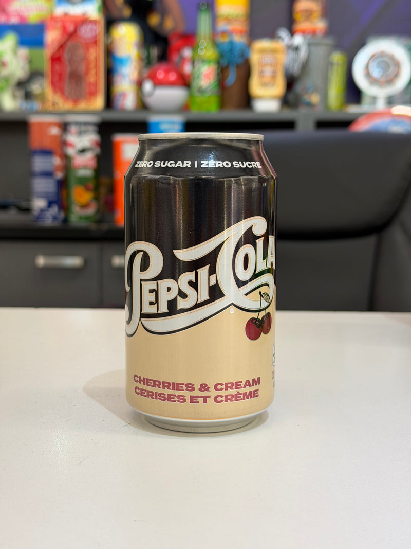 Pepsi Cherries 🍒 & Cream Zero Sugar (355ml)