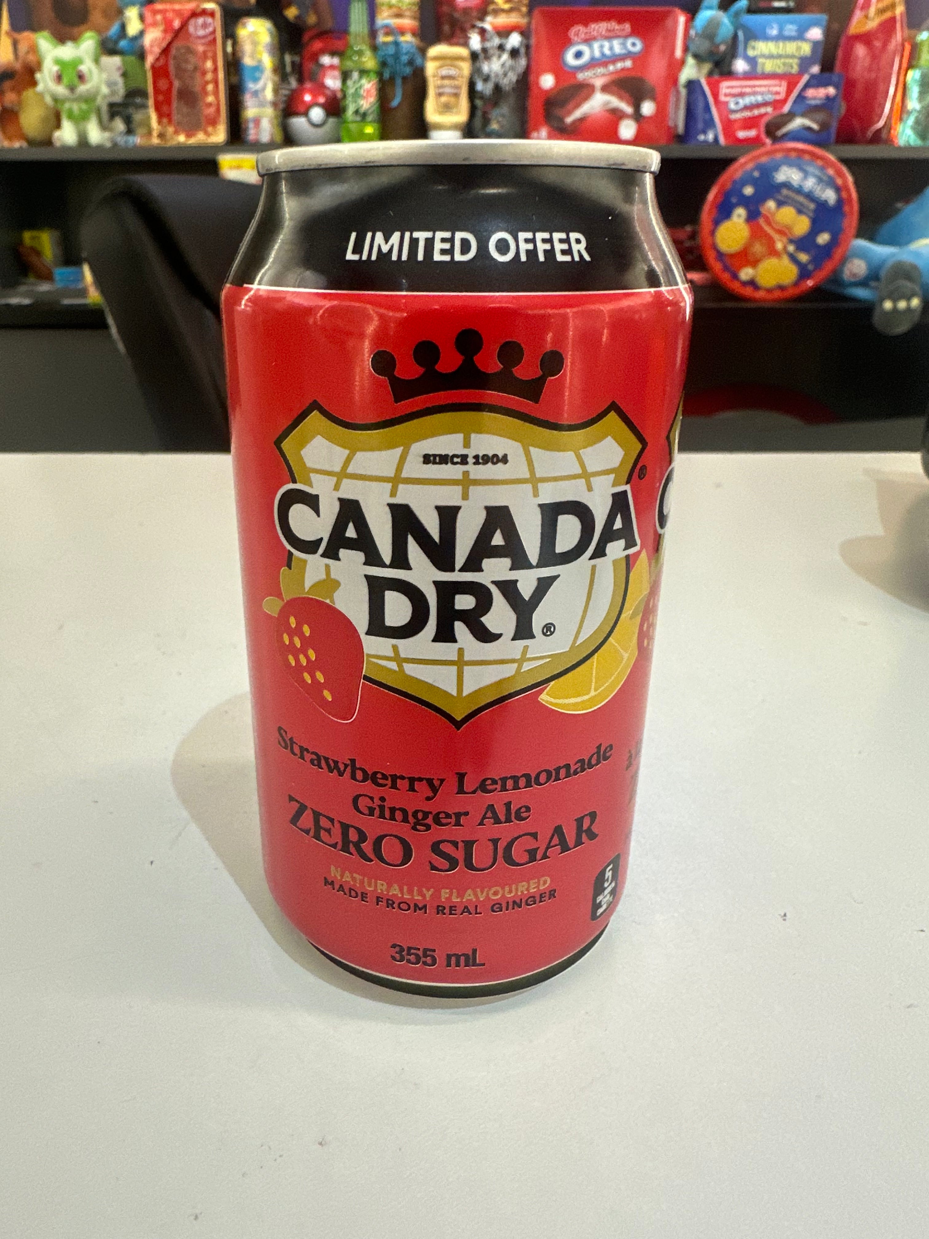 Canada Dry Strawberry Lemonade Zero Sugar! (355ml)