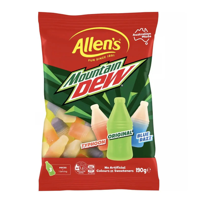 Allen’s Mountain Dew Gummies (190g)