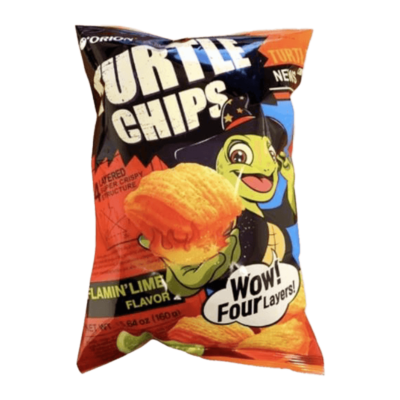 Turtle Chips Flamin Lime Flavor (160g)