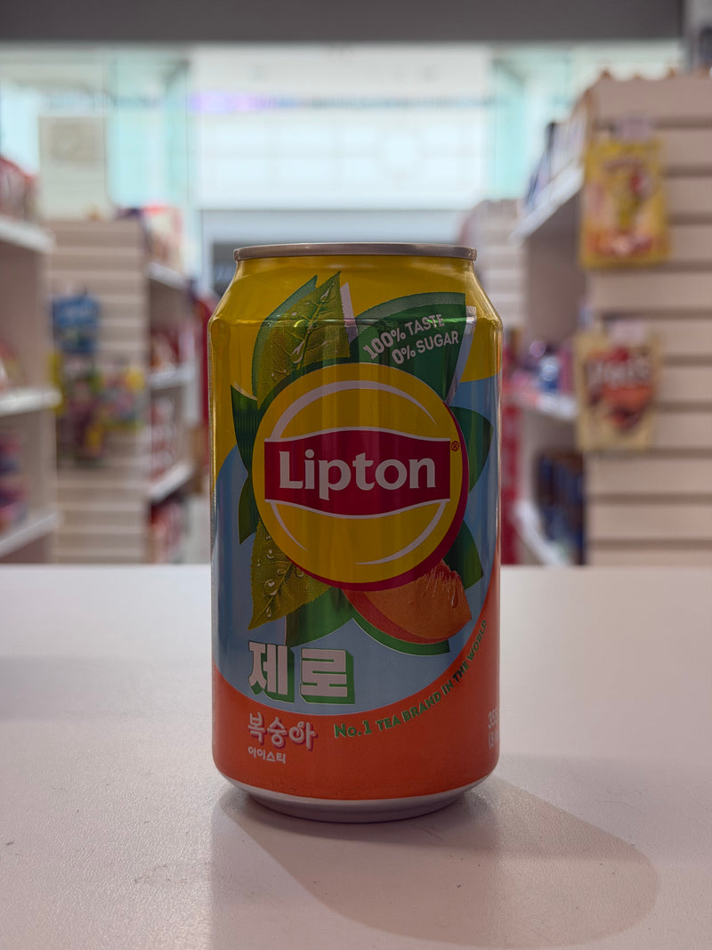 Lipton Peach Tea Zero Sugar (355ml)