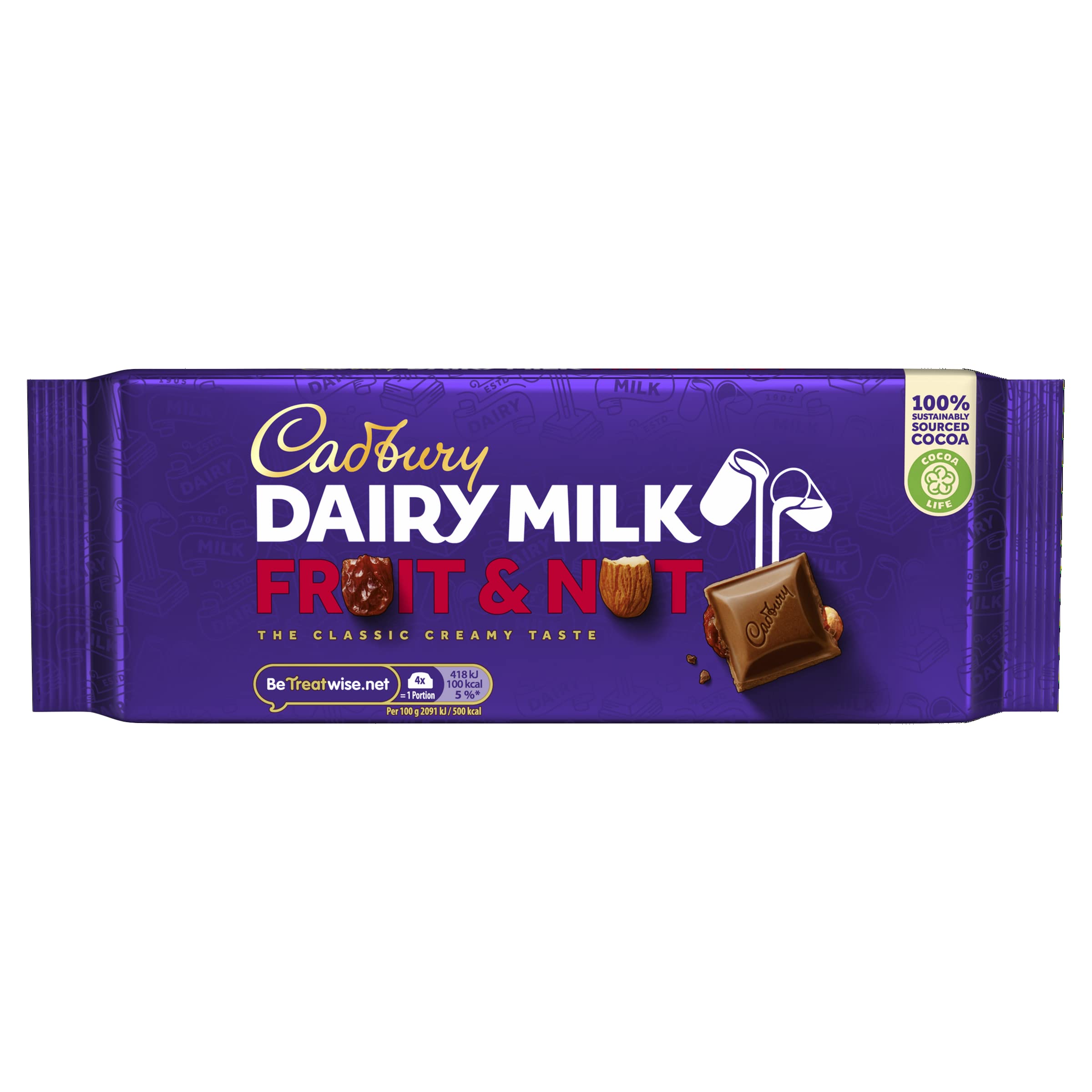 Cadbury Dairy Milk Chocolate Fruit & Nut (180g)