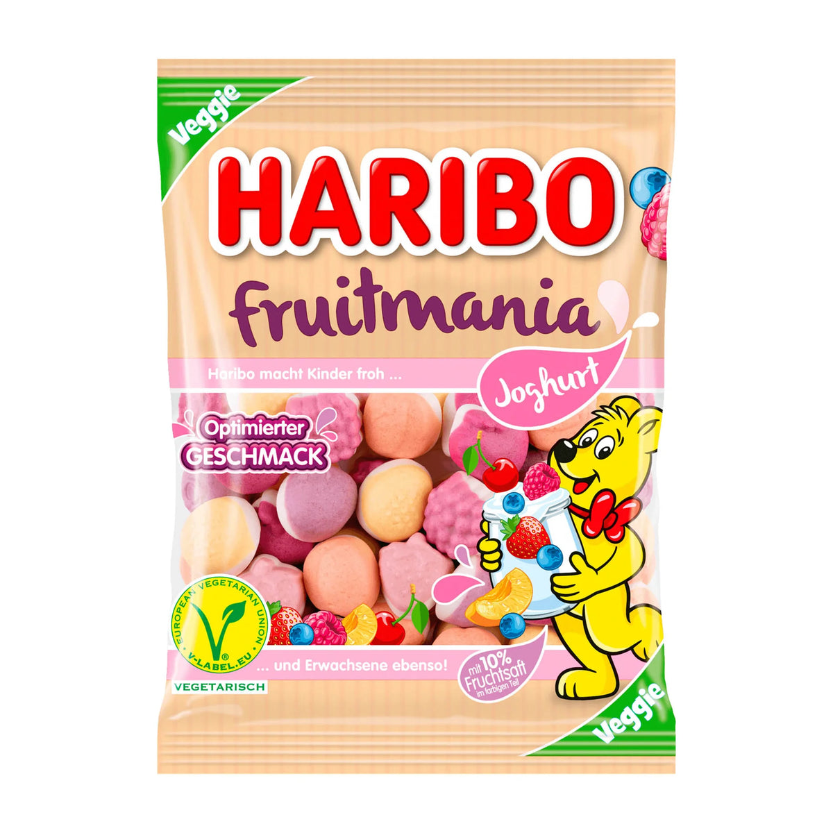 Haribo Fruitmania (160g) (Veggie NO Pork Gelatin!)
