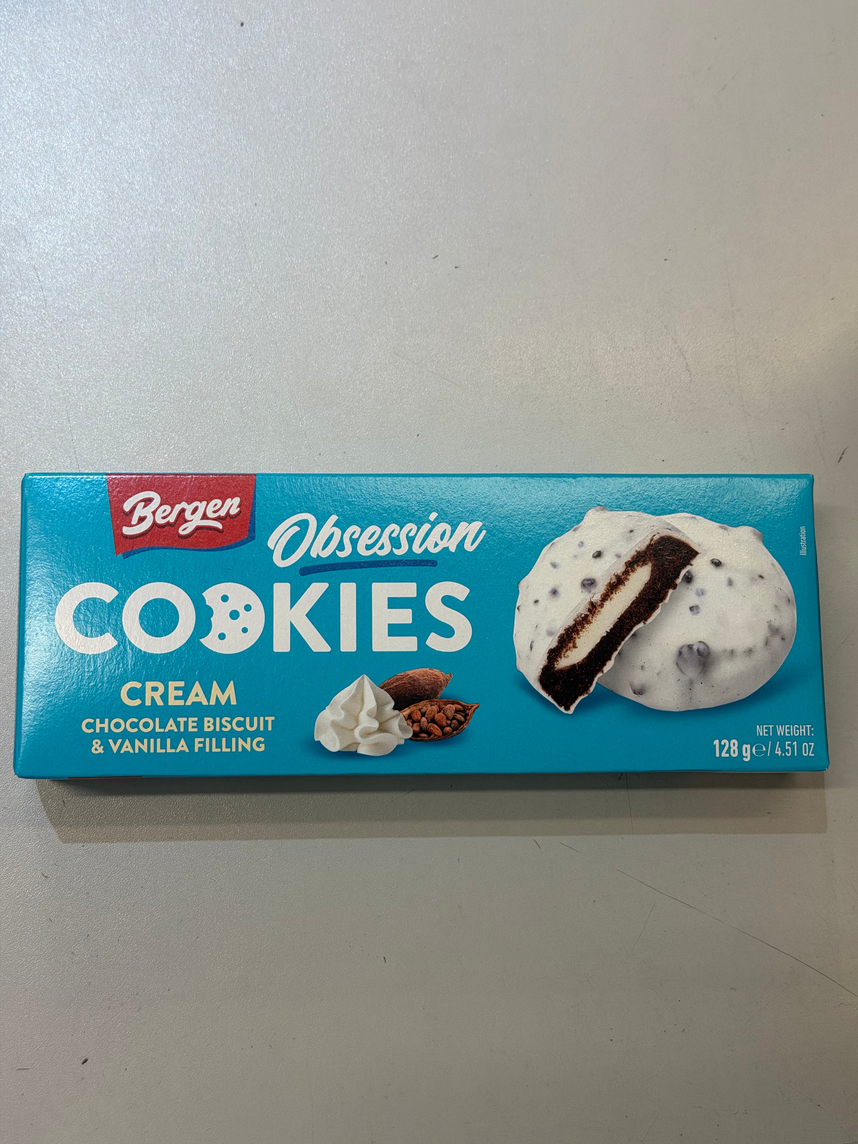 Bergen Cookies Cookies & Cream Flavor (128g)