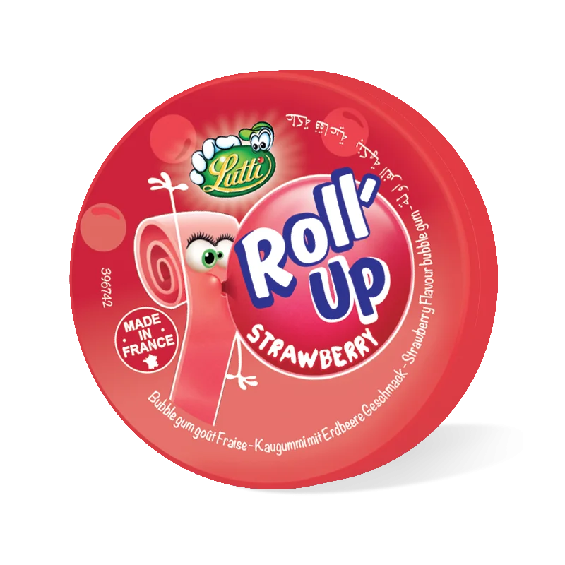 Roll Up Strawberry Gum
