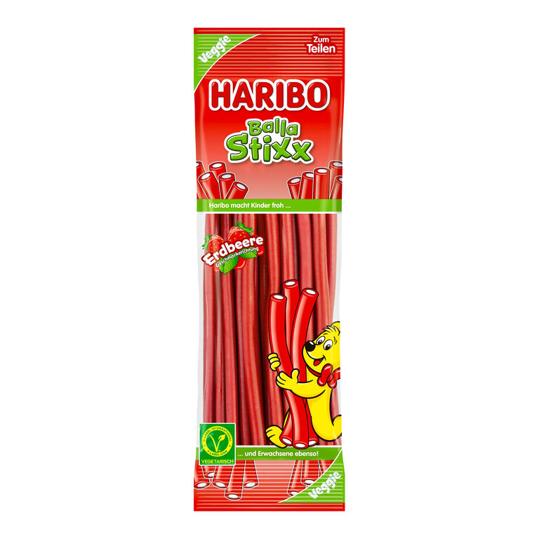 Haribo Balla Stixx Strawberry (200g) Vegan