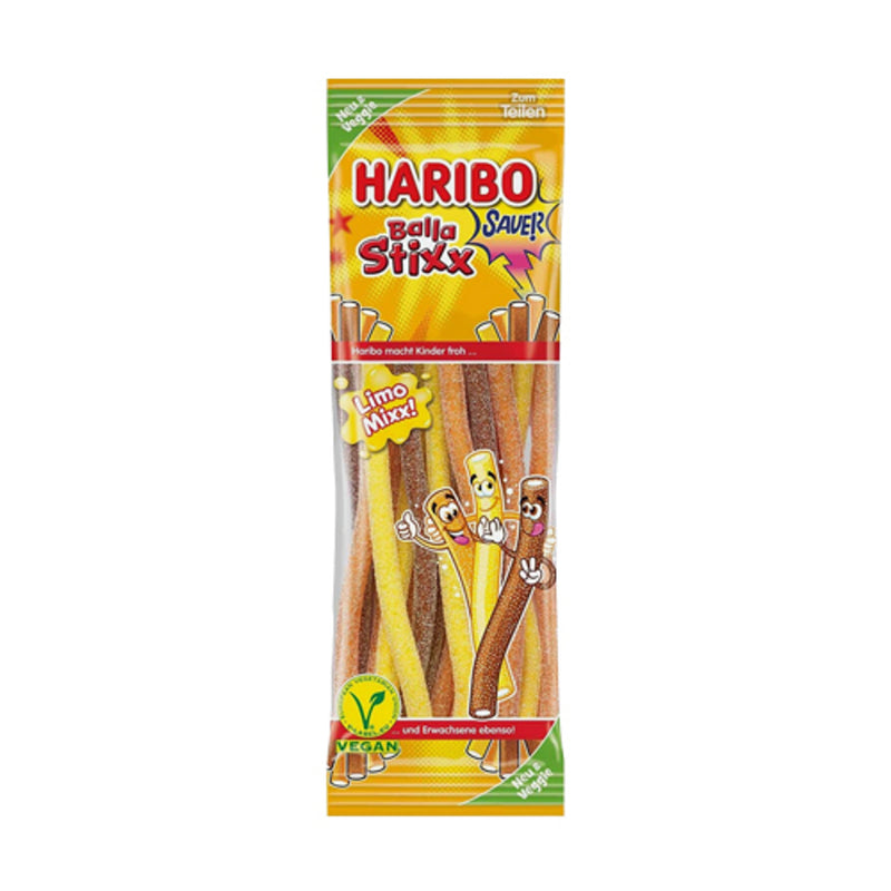 Haribo Balla Stixx Orange, Cola, Lemon (200g) Vegan