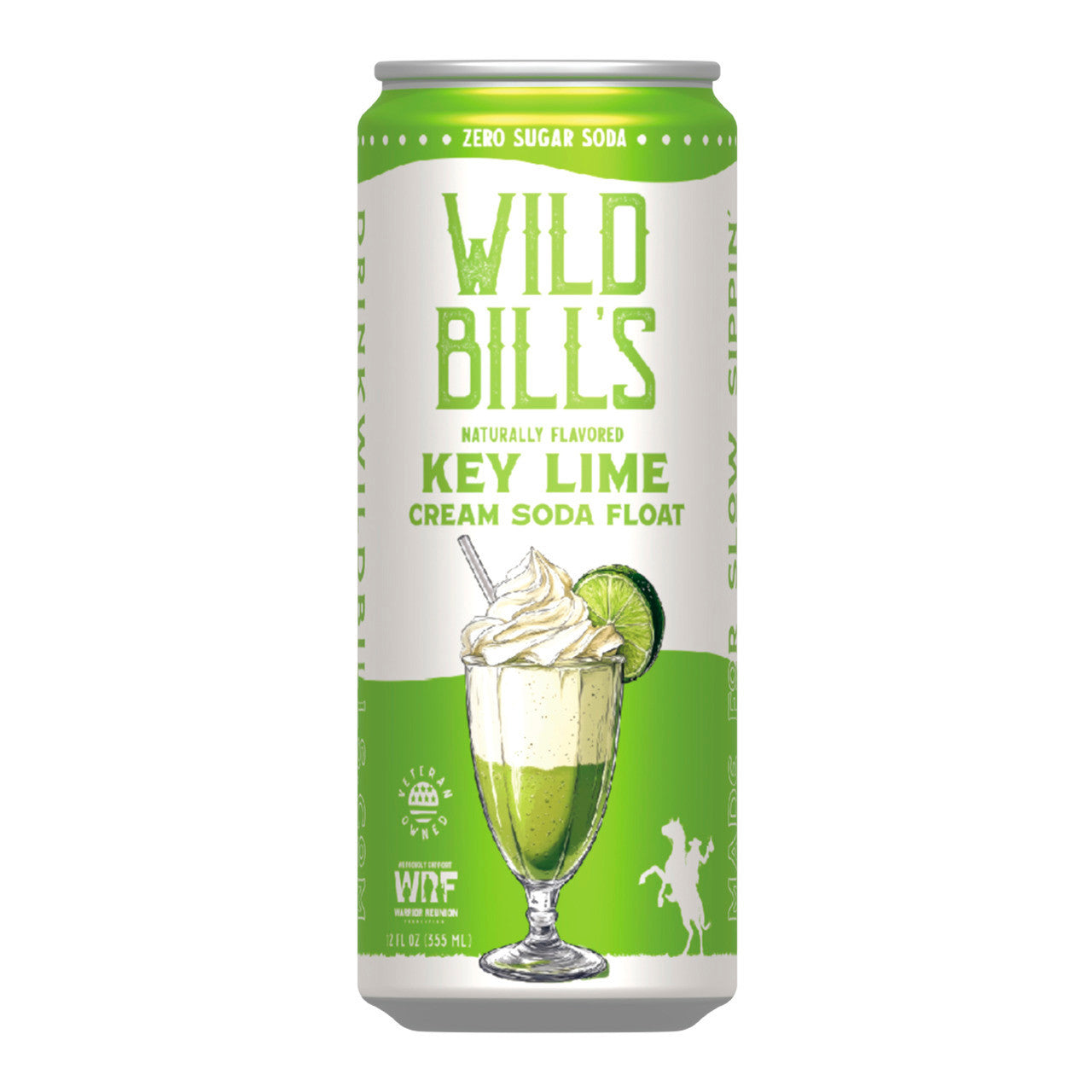 Wild Bills Key Lime Cream Float Zero Sugar (Monk Fruit NOT Sucralose) (12oz)