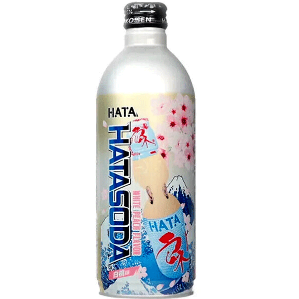 Hata White Peach Soda (16.9oz)