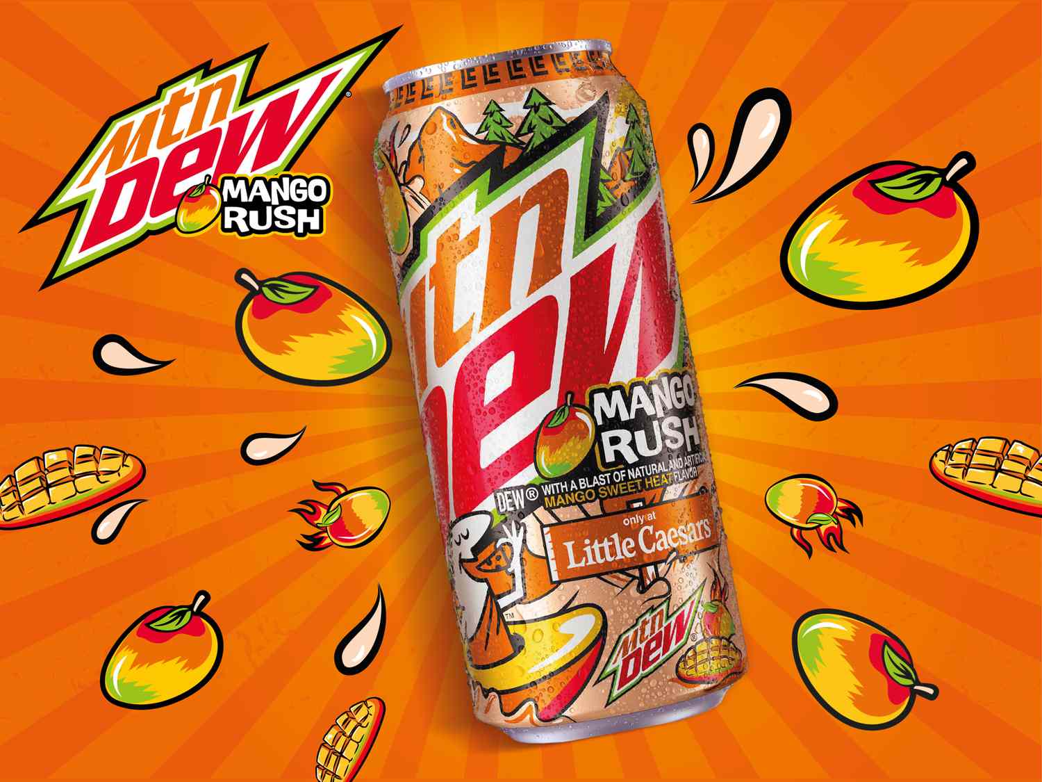 Mountain Dew Mango Rush (16oz)