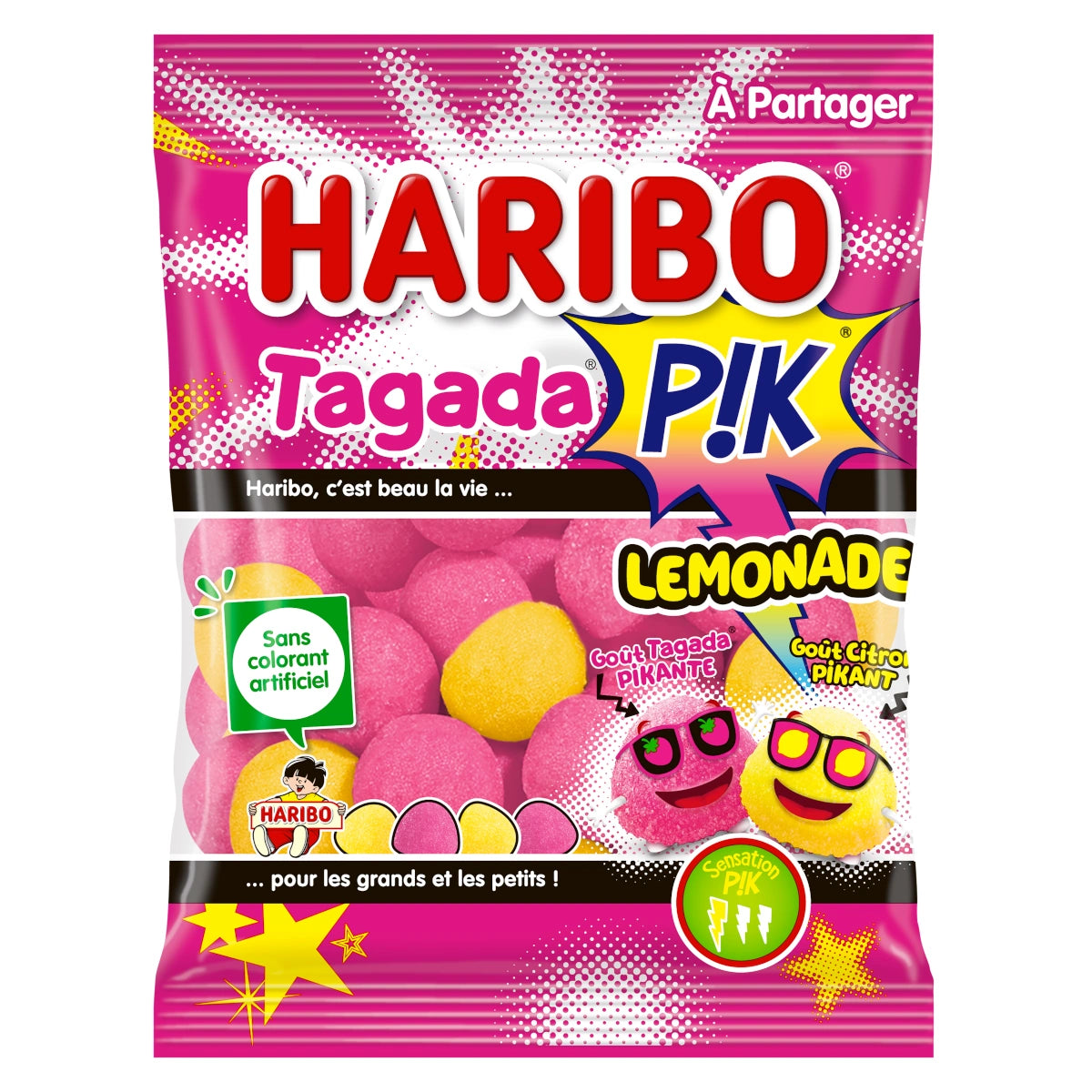 Haribo Lemonade & Pink Lemonade Gummies (100g)
