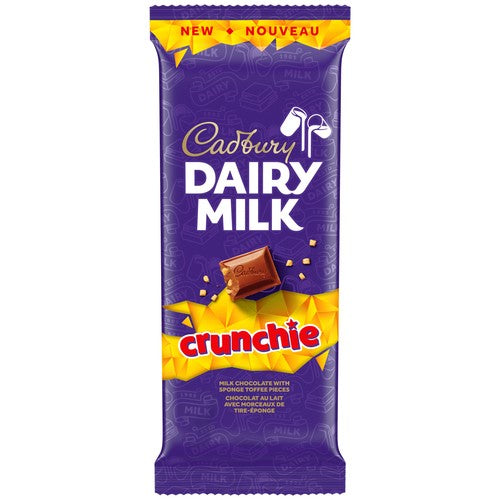 Cadbury Crunchie Milk Chocolate Bar (90g)