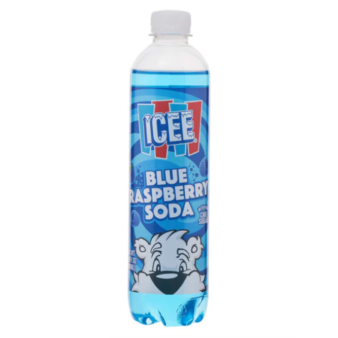 Icee Blue Raspberry Soda with Cane Sugar (16.9oz)