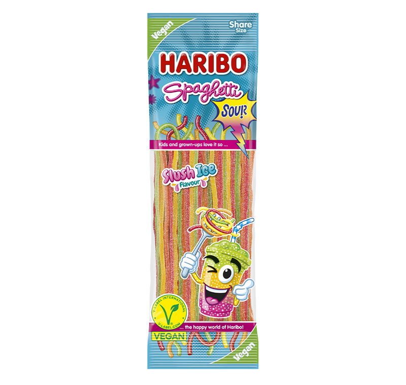 Haribo Sour Spaghetti Slush Ice (200g) VEGAN!