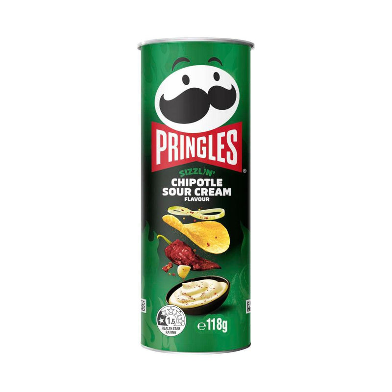 Pringles Sizzlin Chipotle Sour Cream (118g)