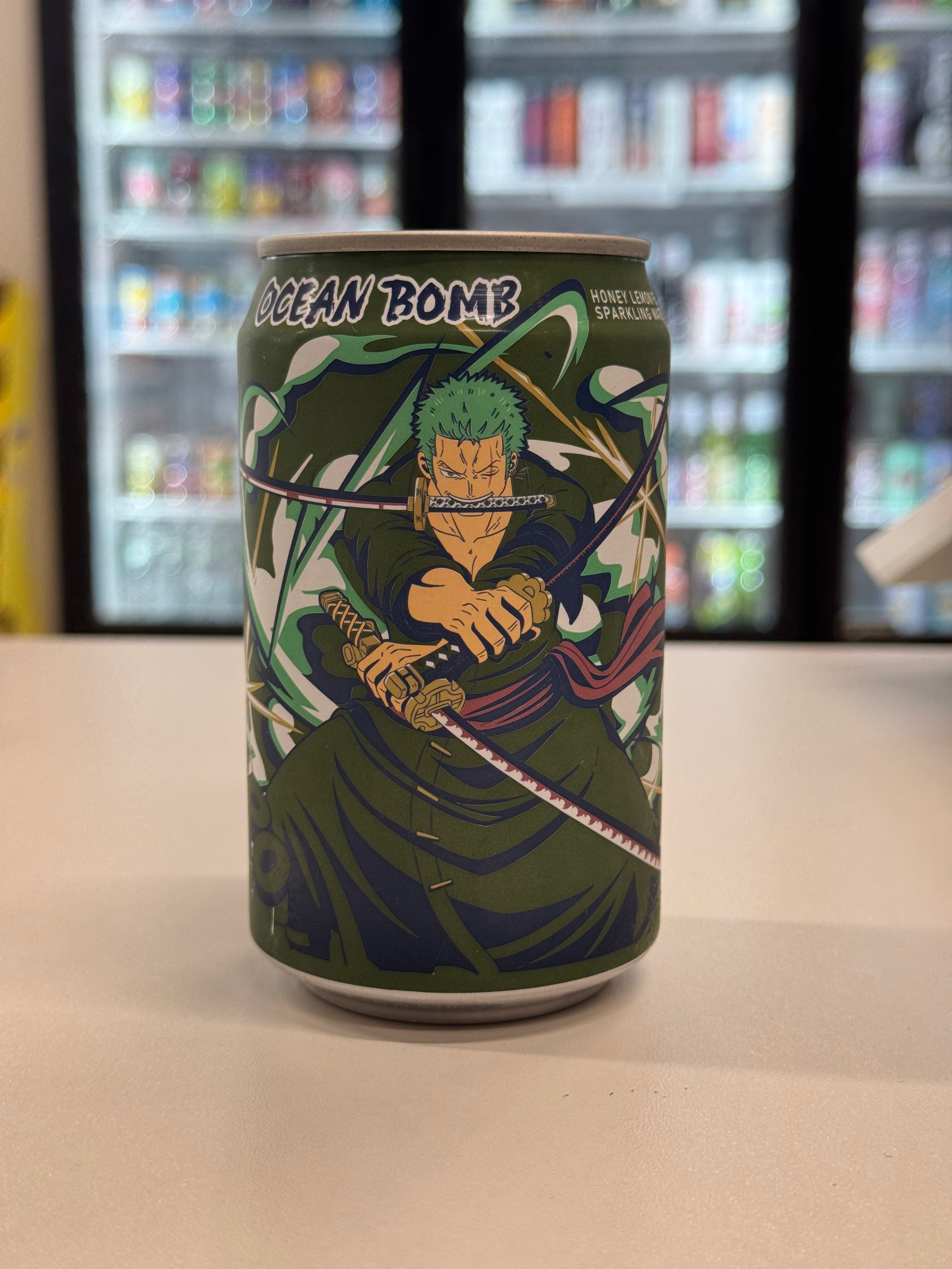 Ocean Bomb One Piece Zoro Honey Lemon Soda (11.1oz)