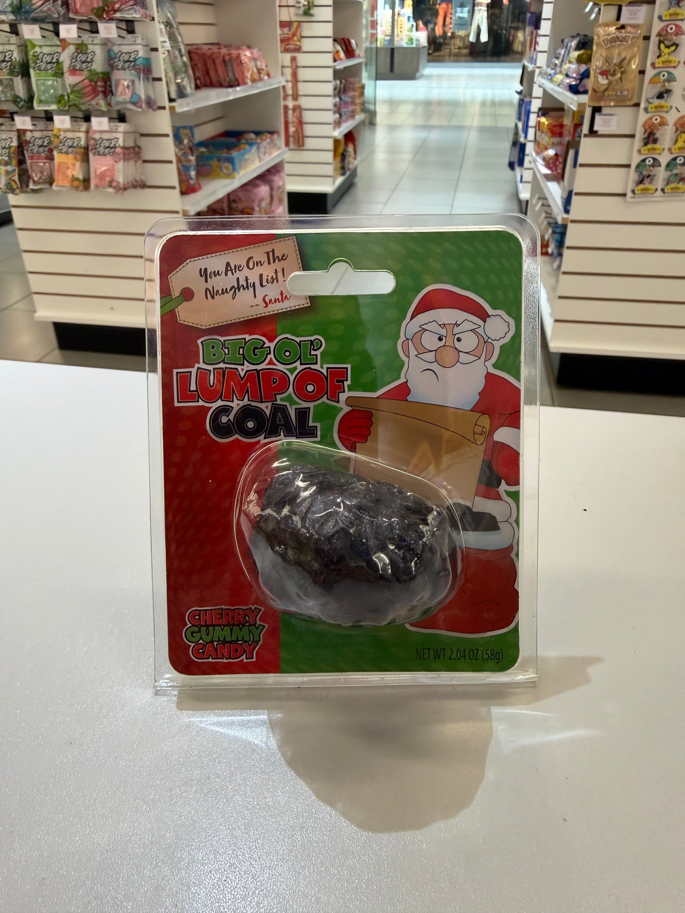 Big Ol’ Lump of Coal (Cherry Gummy Candy!) (58g)