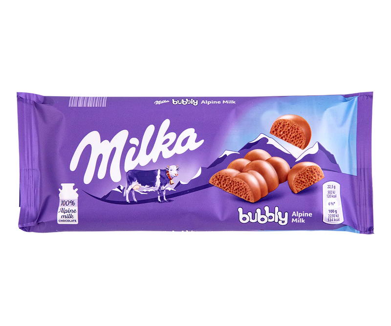 Milka Bubbly Milk Chocolate (90g)