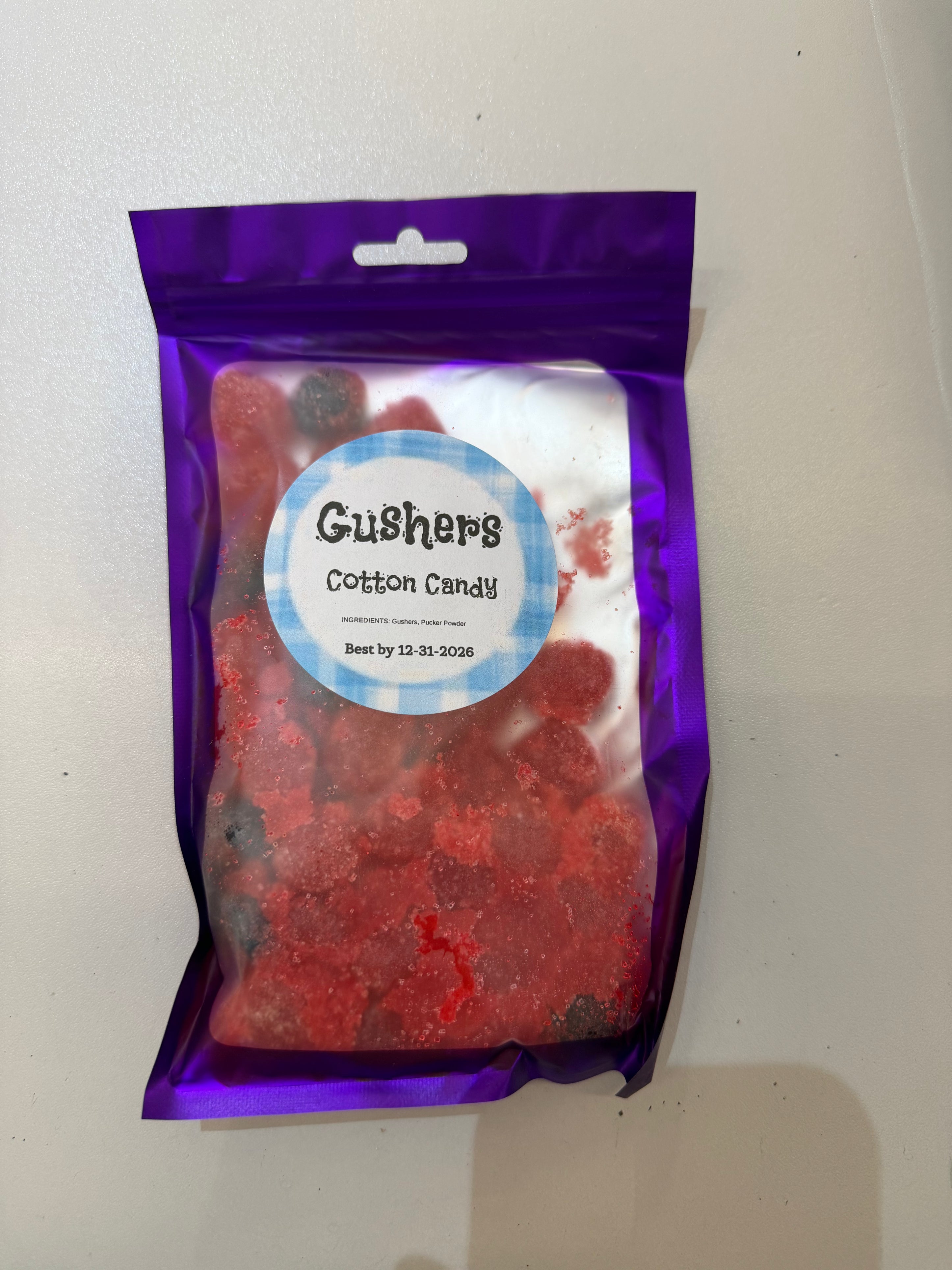 Super Sour Gushers Cotton Candy