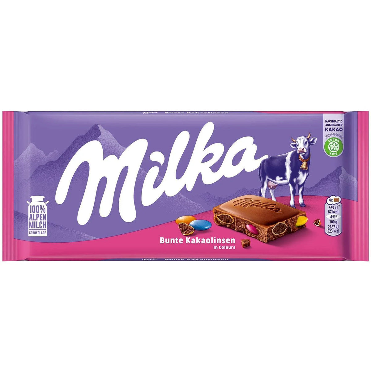 Milka Bunte Kakaolinsen (100g)