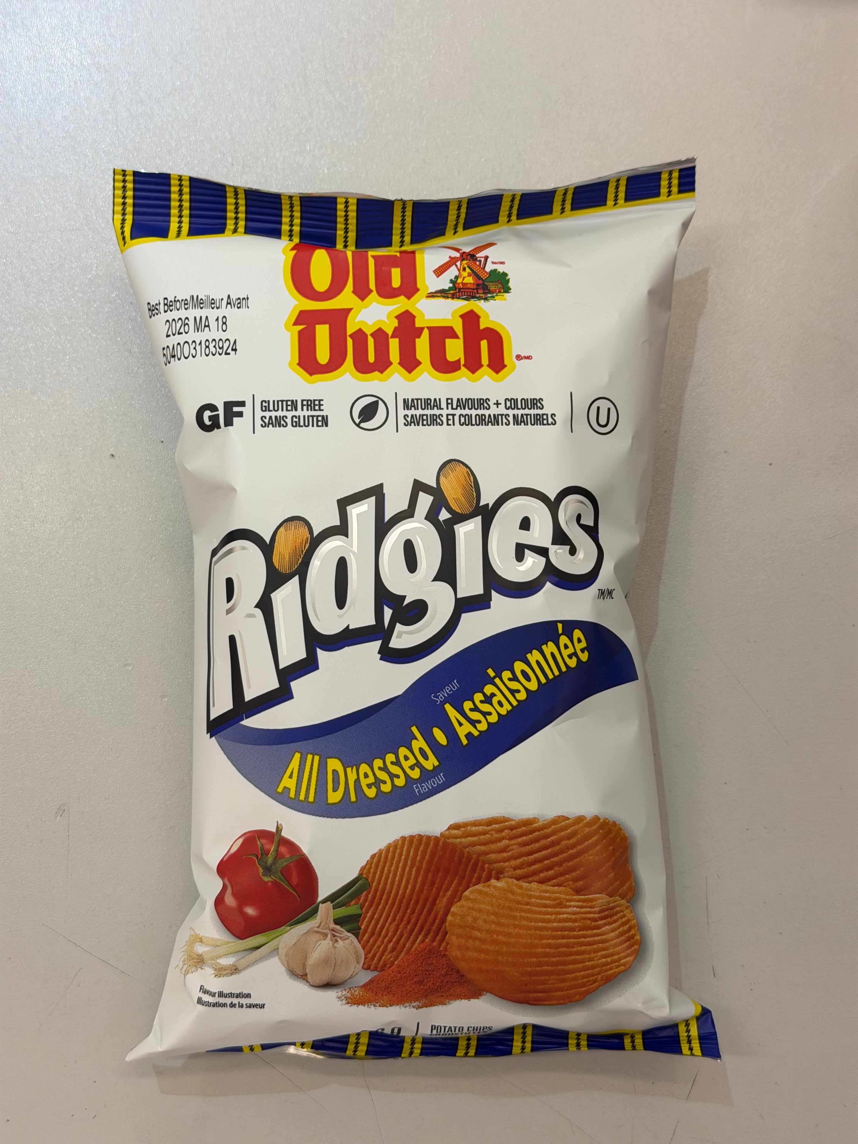 Old Dutch Ridgies All Dressed (66g) Gluten-Free!