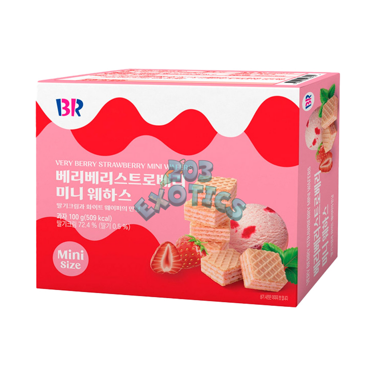 Baskin Robbins Mini Wafers Very Berry Strawberry (100g)