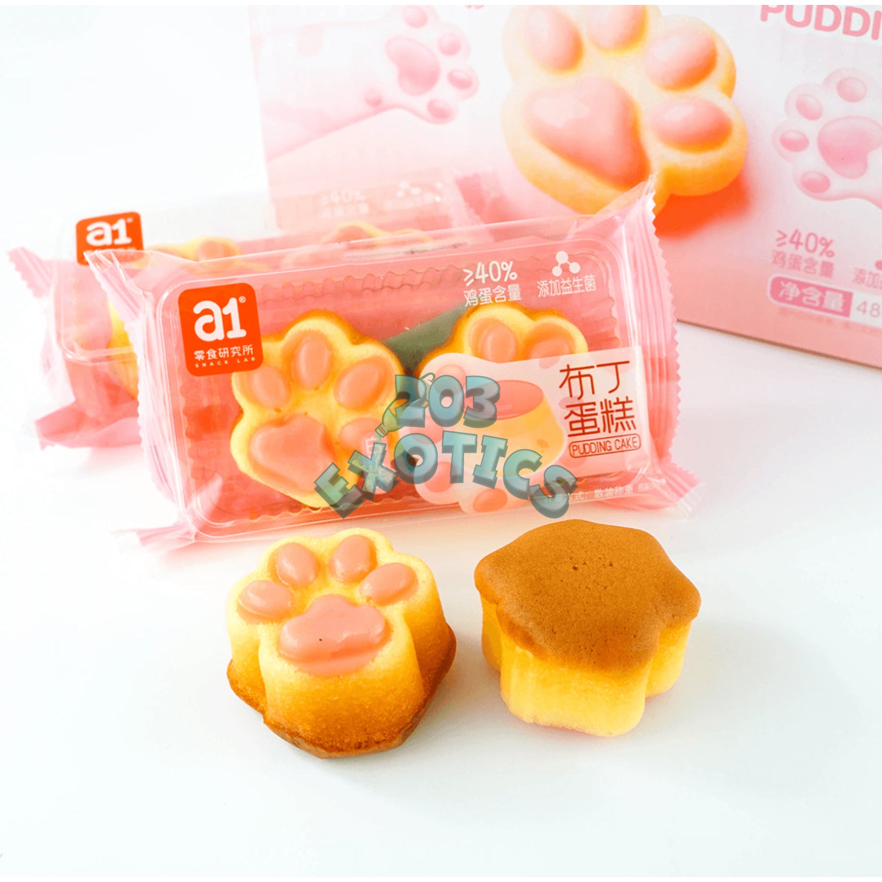 Cat Paw Pudding Cake (2 Pcs)