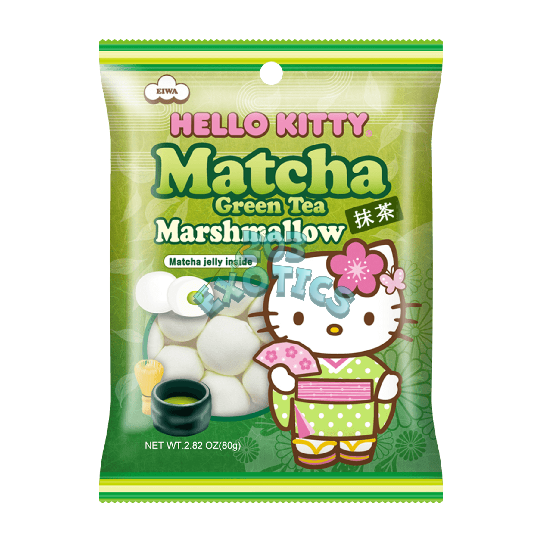 Eiwa Hello Kitty Matcha Green Tea Marshmallows (80G)