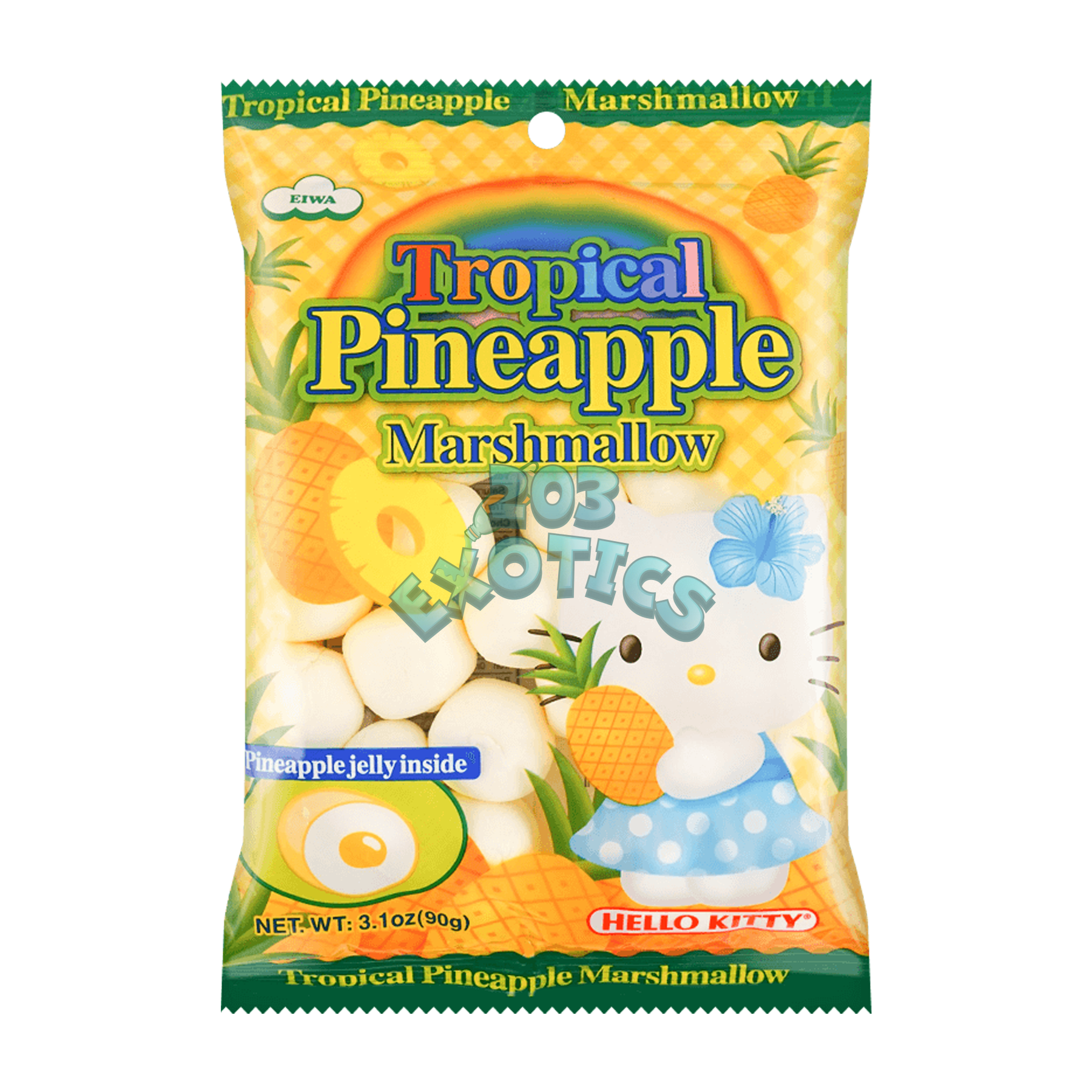 Eiwa Hello Kitty Tropical Pineapple Marshmallows (90G)