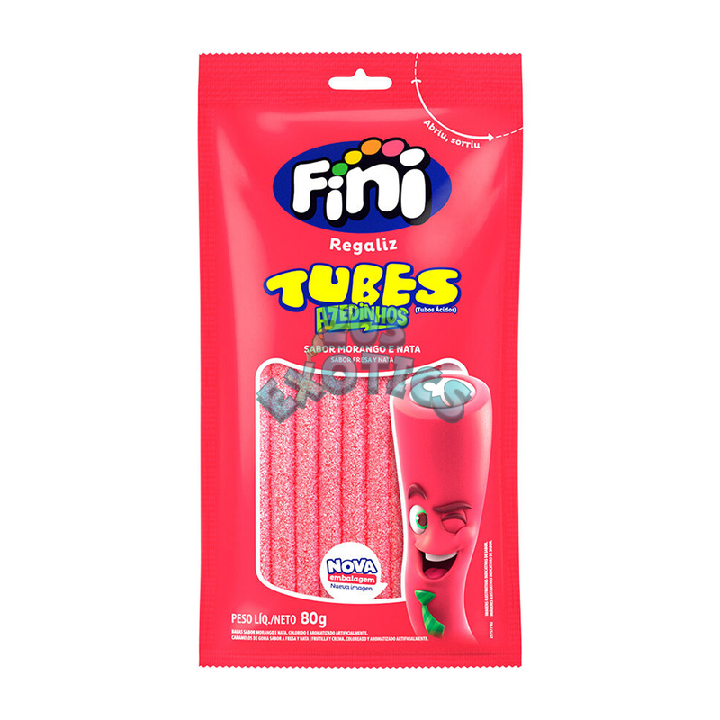 Fini Tubes Morango Azedinho (80g)