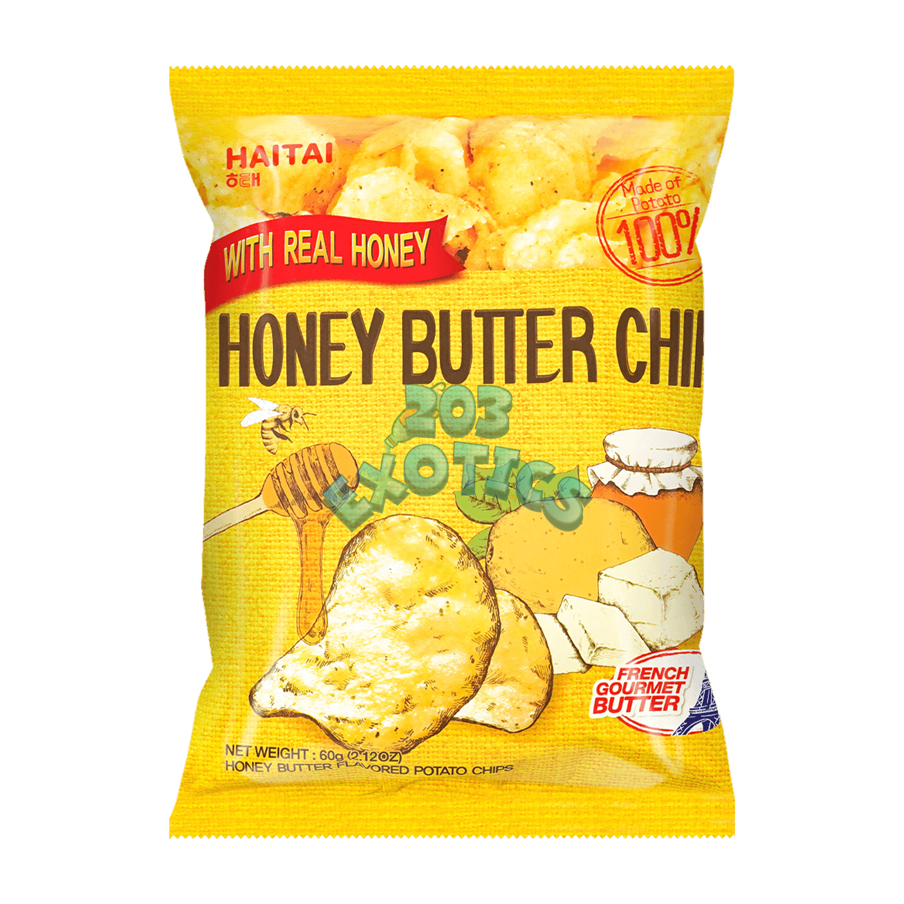 Haitai Honey Butter Chips (60G) Chips