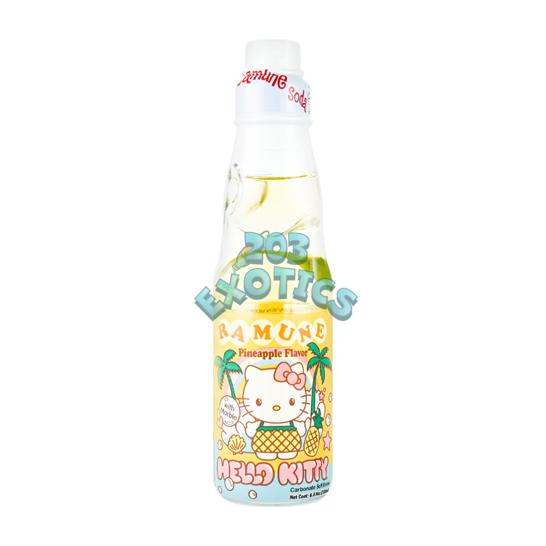 Hello Kitty Ramune Pineapple Flavor (6.76 Fl Oz)