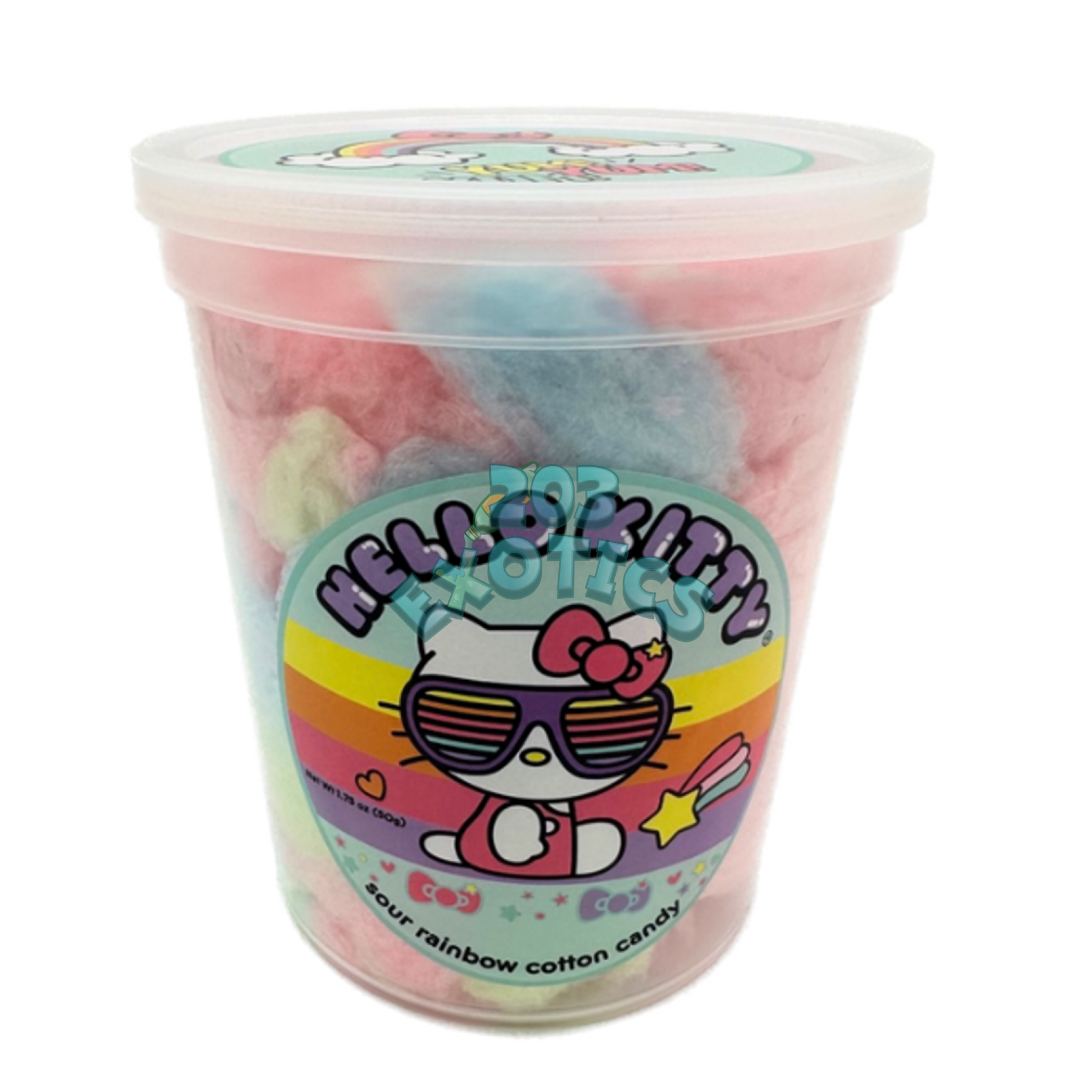 Hello Kitty Sour Rainbow Cotton Candy (25G) Sweets