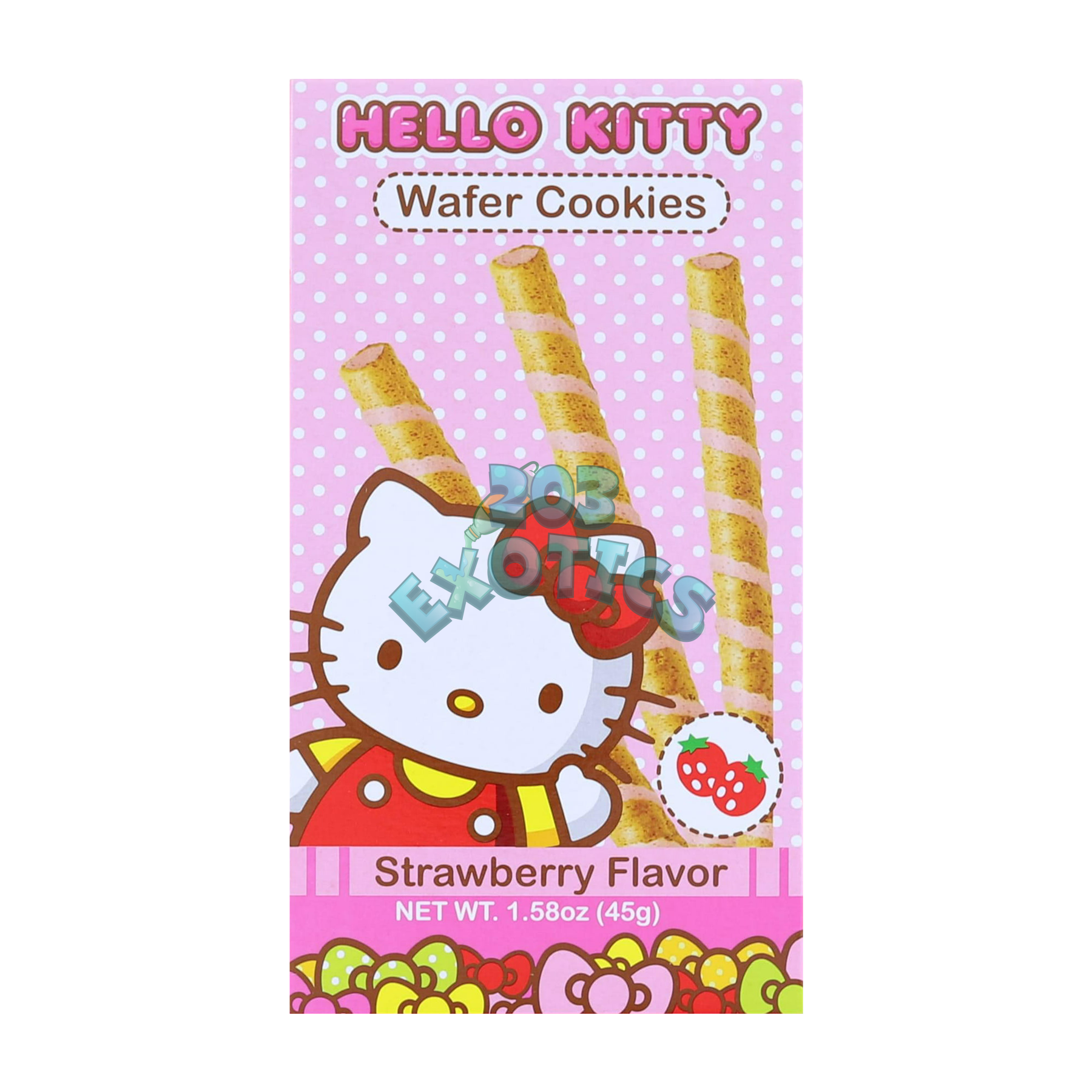 Hello Kitty Strawberry Wafer Cookies (50G)